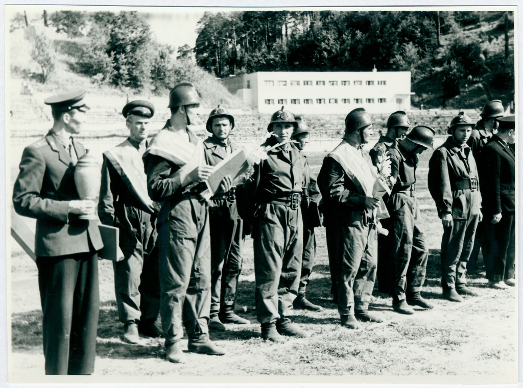 3. Balti tuletõrjespordi spartakiaad: Võidukas Leedu tuletõrjujate võistkond, 1963.a.