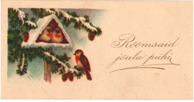 Postkaart, Rõõmsaid jõulu pühi  duplicate photo