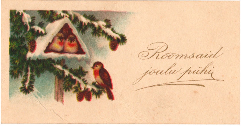 Postkaart, Rõõmsaid jõulu pühi