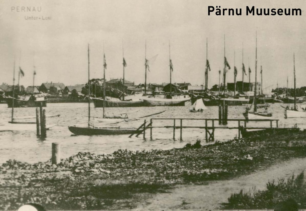 Photocopy, View from the left bank of the river Pärnu