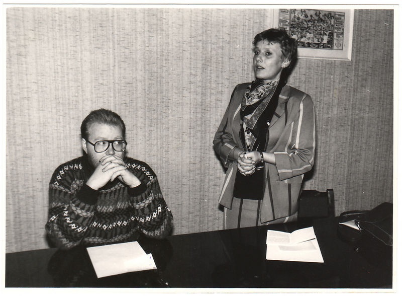Mart Laar, Karin Jaani Eesti Kristlik-Demokraatliku Liidu koosolekul