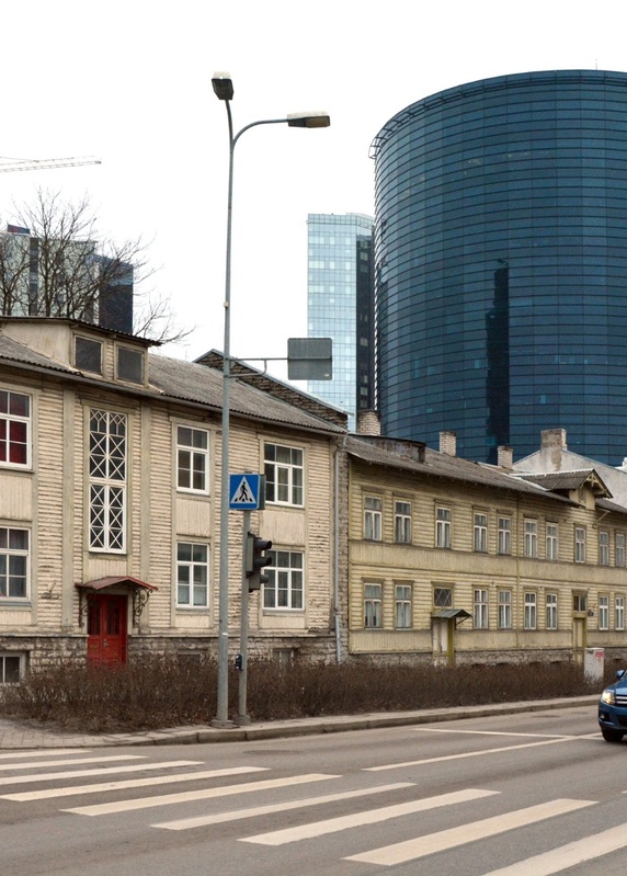 View of residential buildings Kaasani t. rephoto