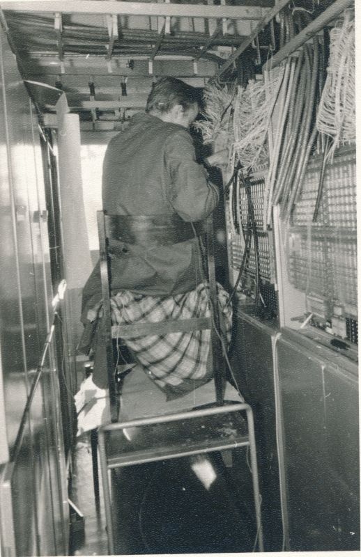 Foto. Risti automaatjaama laiendus 1978.