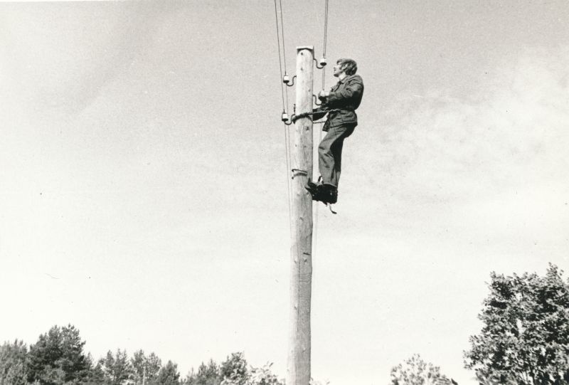 Foto. Haapsalu jaoskonna montöör Voldemar Lazarev. Foto V. Pärtel, 1979