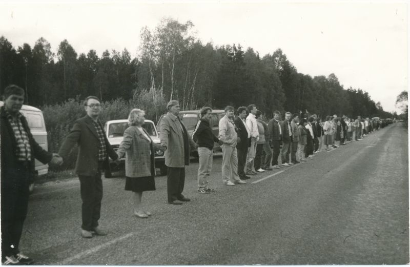 Foto. Haapsalu sidelased Balti ketis 1989.