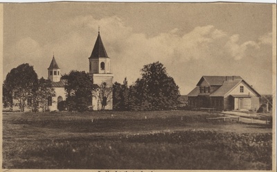 The ball church and school.  duplicate photo