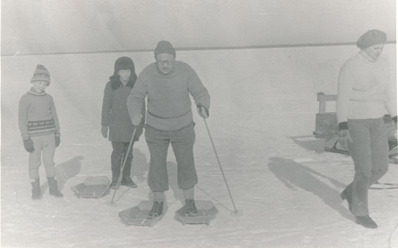 Foto. Talispordipäev Pullapääl. Foto v. Pärtel, varakevad 1983