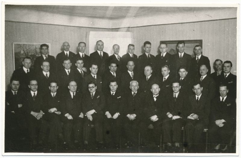 Foto. Endise Läänemaa TT võrgu ülema asetäitja Joh. Kutsari fotodest ja reprod. 1920 - 1939a. Eesti jaoskonna juhatajate kursused. Ümberpildistus.
