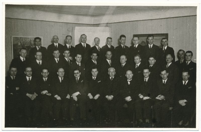 Foto. Endise Läänemaa TT võrgu ülema asetäitja Joh. Kutsari fotodest ja reprod. 1920 - 1939a. Eesti jaoskonna juhatajate kursused. Ümberpildistus.