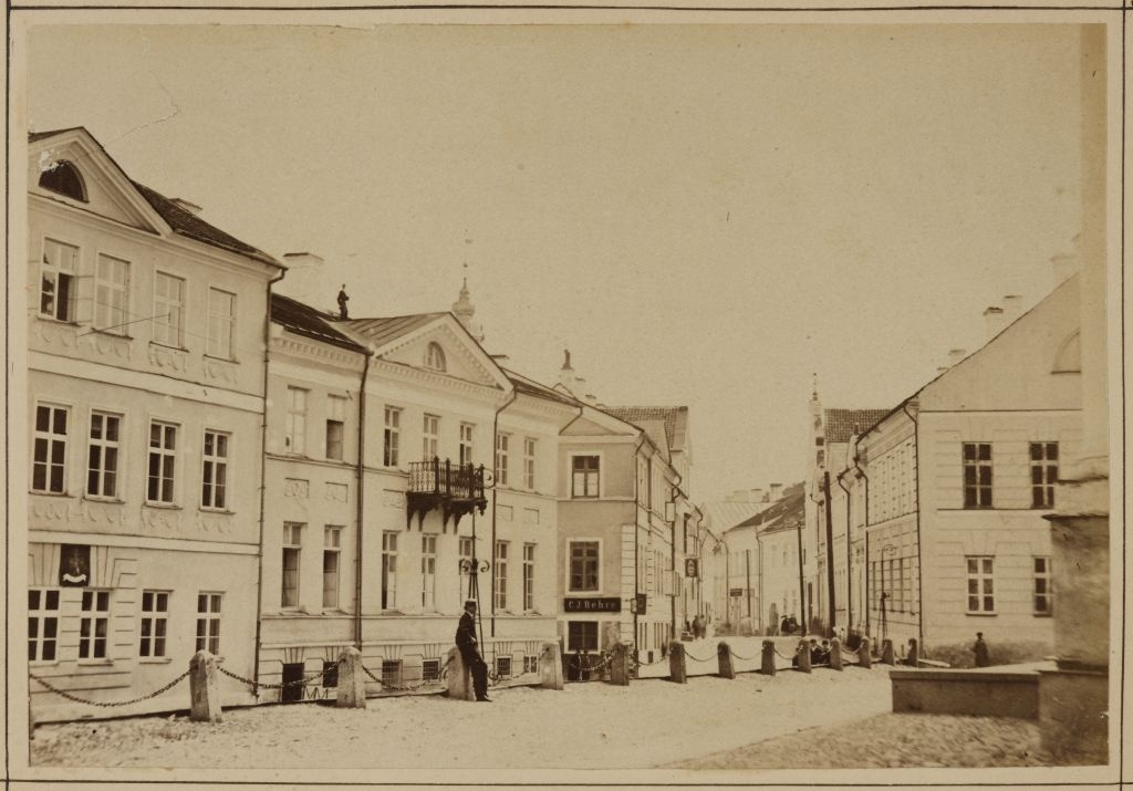 University Street and Academic Muse Building for the main building of the University of Tartu