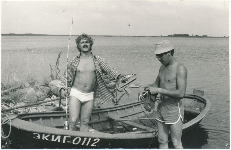 Foto. "Väinamere Sidemängud" Kingissepa rajoonis Ruhves 1986. Kingissepa RSS kalapüügi võistkond.