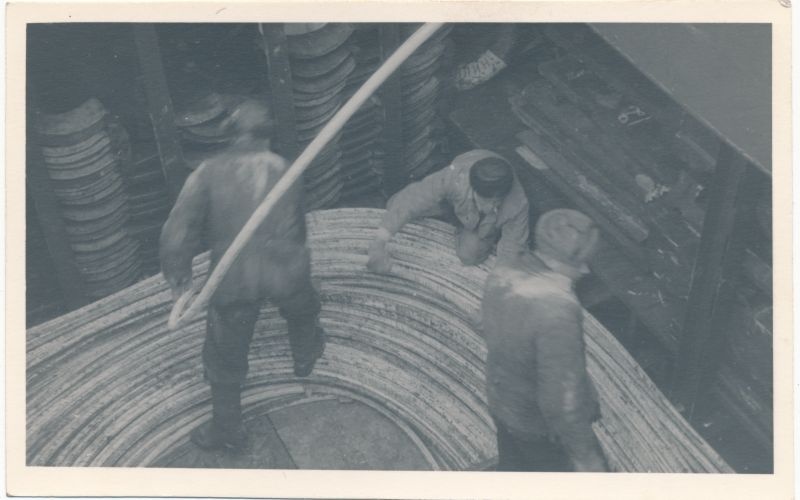 Foto. Pullapää-Vormsi ja Hiiumaa-Vormsi merekaabli paigaldamine, 1962