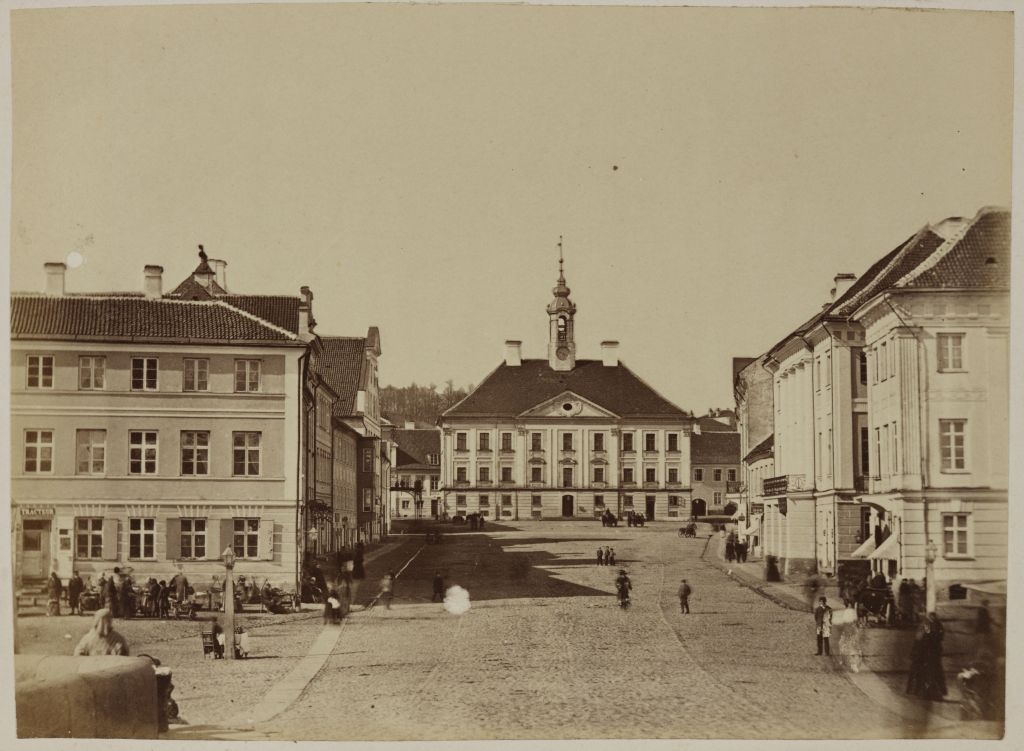 Tartu Raekoja Square and Raekoja by Kivisilla