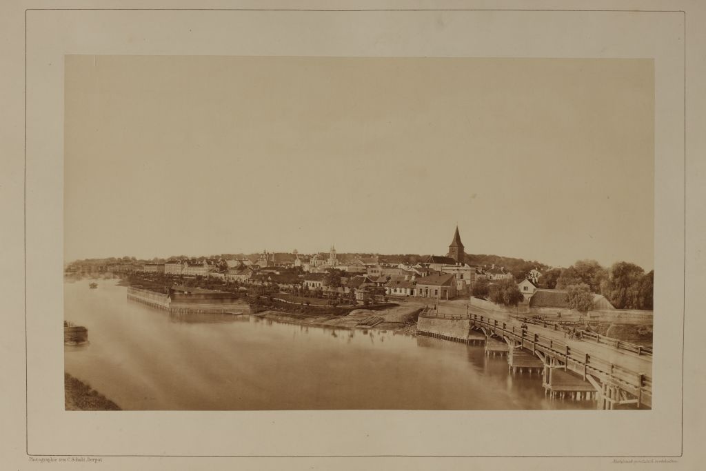 Viewed from the hill bridge in the center of Tartu