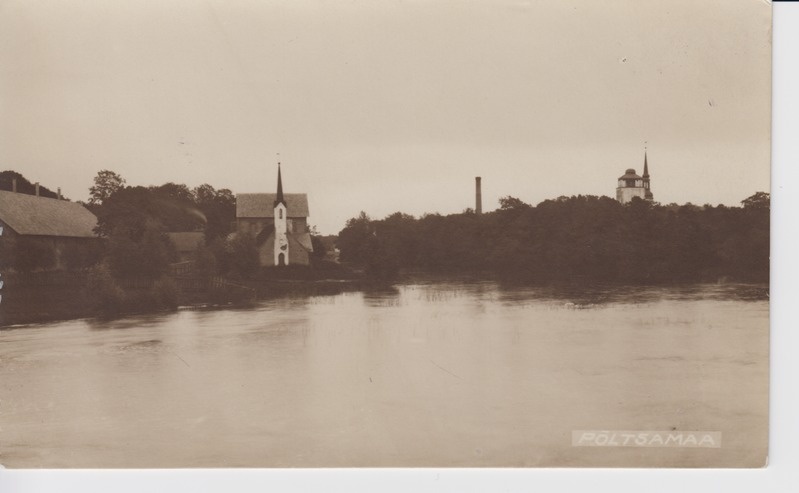 Põltsamaa jõgi, sepasellide kabel, kirik, loss. Hiljemalt 1916. J. ja P. Parikas