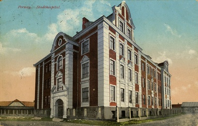 Pärnu City Hospital, general view. Architect Alfred Jung  duplicate photo
