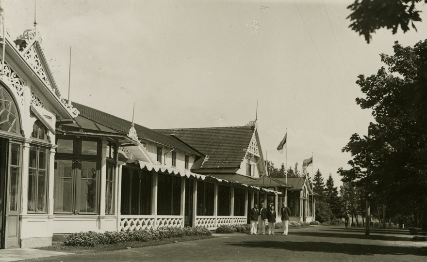Old swimming pool in Pärnu (degraded in 1915), view of the building. Architect Hugo von Wolffeldt
