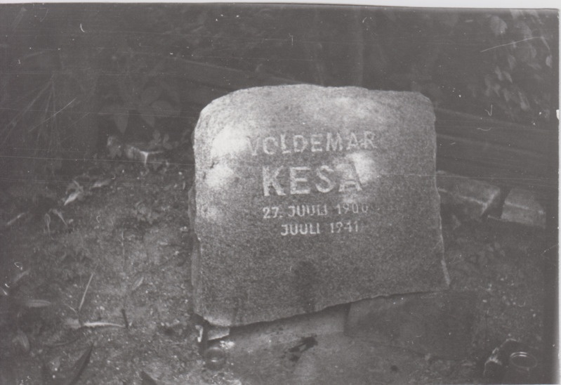 Hauatähis Kuningamäe kalmistul, Voldemar Kesa, Põltsamaa vald