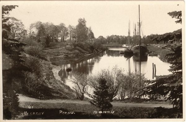 Sailing ships at the winter port of Pärnu