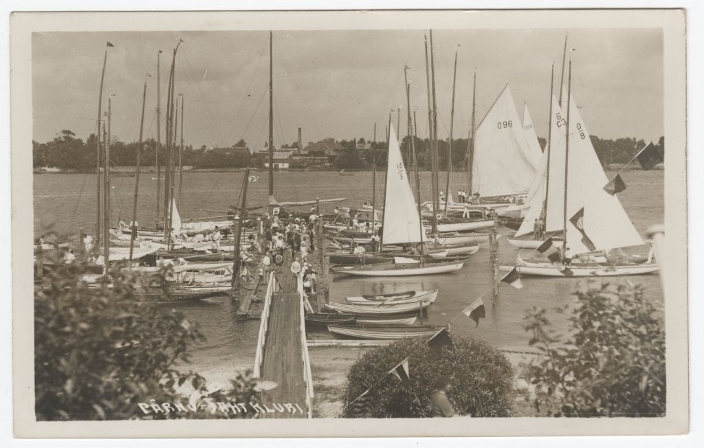 Yachts at the port of Pärnu yacht club