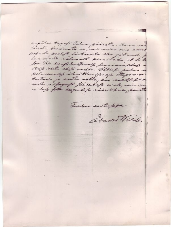 Ed. Vilde isiklik kiri välisminister Birkile