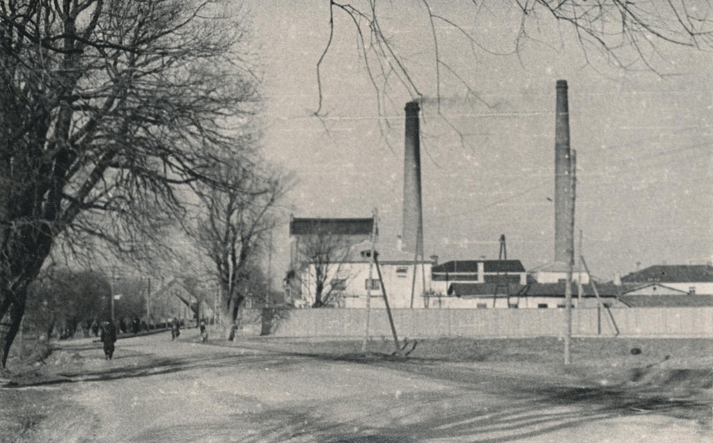 Photo.võru city power plant on Kreutzwald Street in 1958.