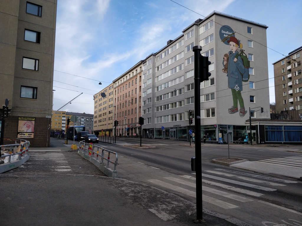 Itäinen Viertotie 22, 24.  Nykyinen Hämeentie 21, 23. rephoto