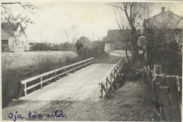Photo Oja street bridge in Pärnu city approx. 1950