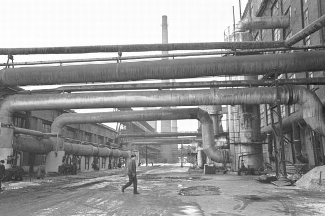 Combinate of Kohtla-Järve põlevkivichemy.