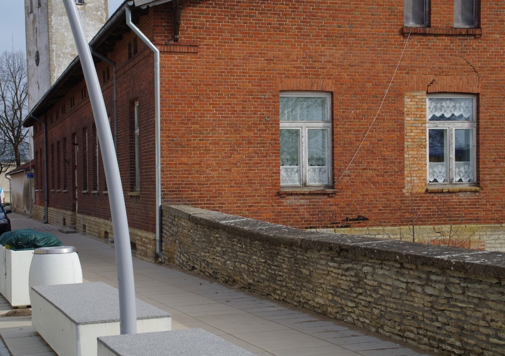 Rakvere Men's Gymnasium building, which was also used by teachers' seminar rephoto