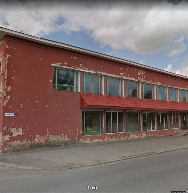 View of Kohtla-Järve's new storehouse. rephoto