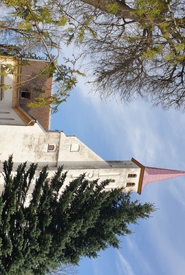 Põlva Maarja kirik, vaade loodest rephoto