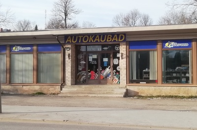 Tartu linnavaade. Kauplus Jaama, Jaama tn. 1965.a. rephoto