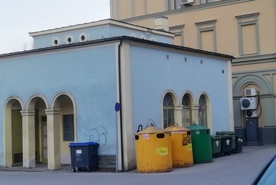 Petrol station in Tartu in 1938. rephoto