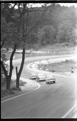 Pirita-kose-cloostrimetsa circular track. Racing cars on the track  similar photo