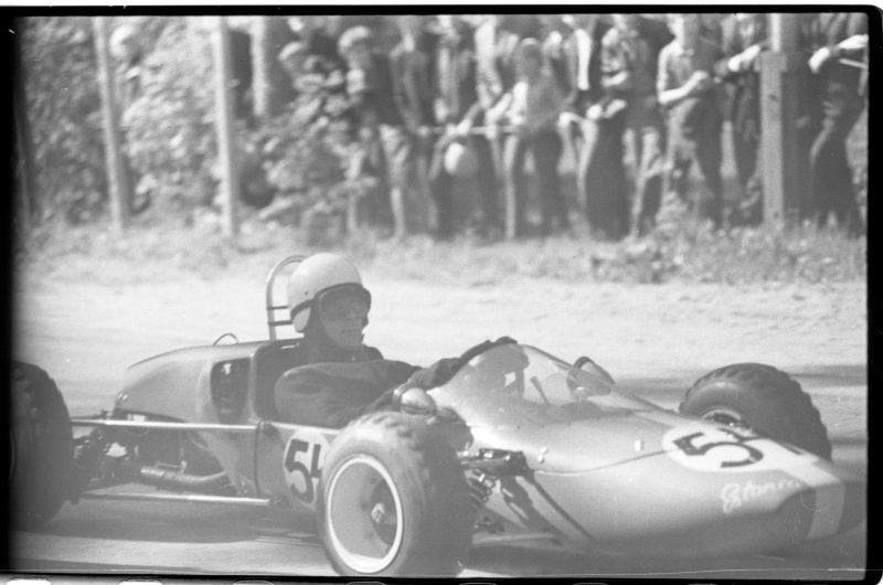 Kalevi Suursõit on the Pirita-Kose-Kloostrimetsa circular track. Racing car. 1969 Kalev Suursõit. Peep Laansoo.