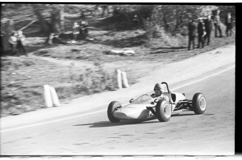 Kalevi Suursõit on the Pirita-Kose-Kloostrimetsa circular track. On the track of a racing car