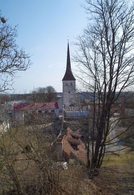 Vaade Rakvere kirikule rephoto