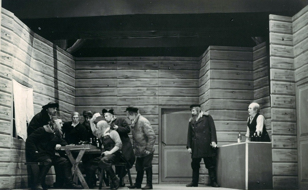 Andres and Pearu in the garden of Kopli National House Workshop in 1938