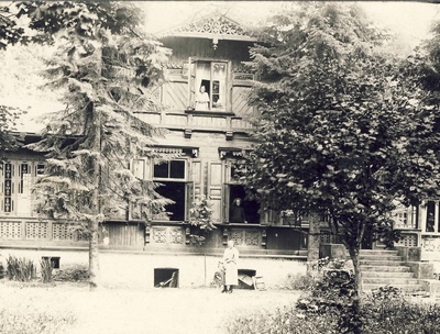 klaasnegatiiv, hoone Vahil 1920-ndatel a. rephoto