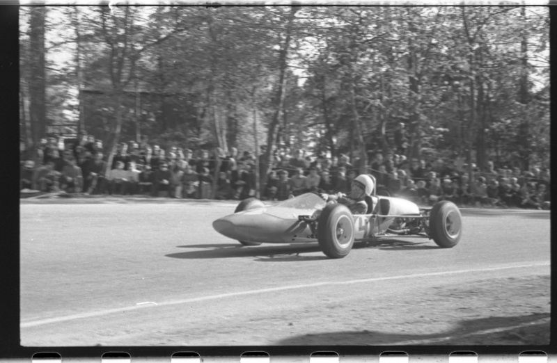 Kalevi Suursõit on the Pirita-Kose-Kloostrimetsa circular track. On the track of a racing car