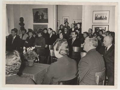 TKM-i 20. aastapäevale pühendatud II teaduslik konverents 17.-18. nov. 1960. Konverentsi avapäeval.  duplicate photo