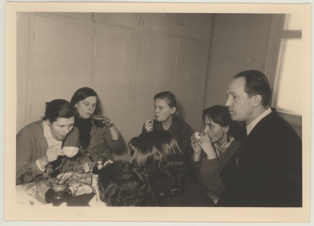 Kujutava kunsti kaugõppekursuse tööruumi pidulik avamine 24. veebr. 1962.