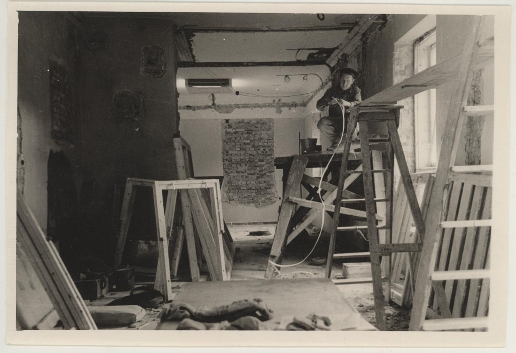 Muuseumi juurdeehitus suvel 1965