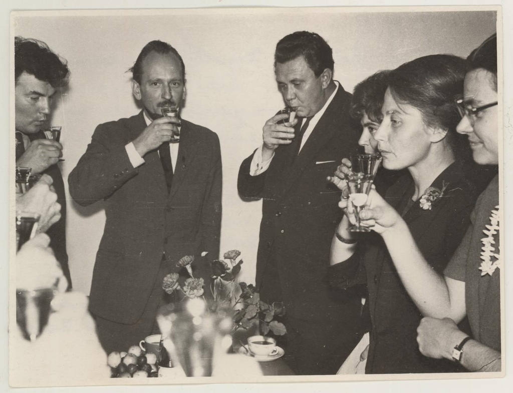 Läti maalikunstnik Uldis Zamzarise teoste näituse avamisele järgnevalt koosviibimiselt 25. sept. 1965