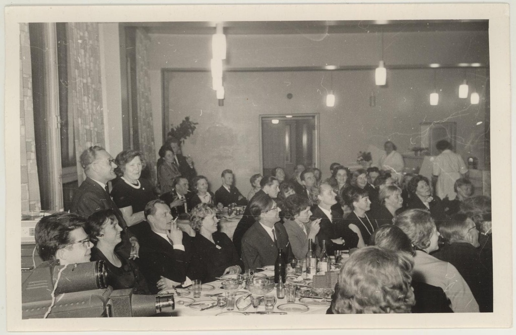 TKM-i 25nda aastapäeva koosviibimine sööklas "Ropka" 18. nov. 1965.