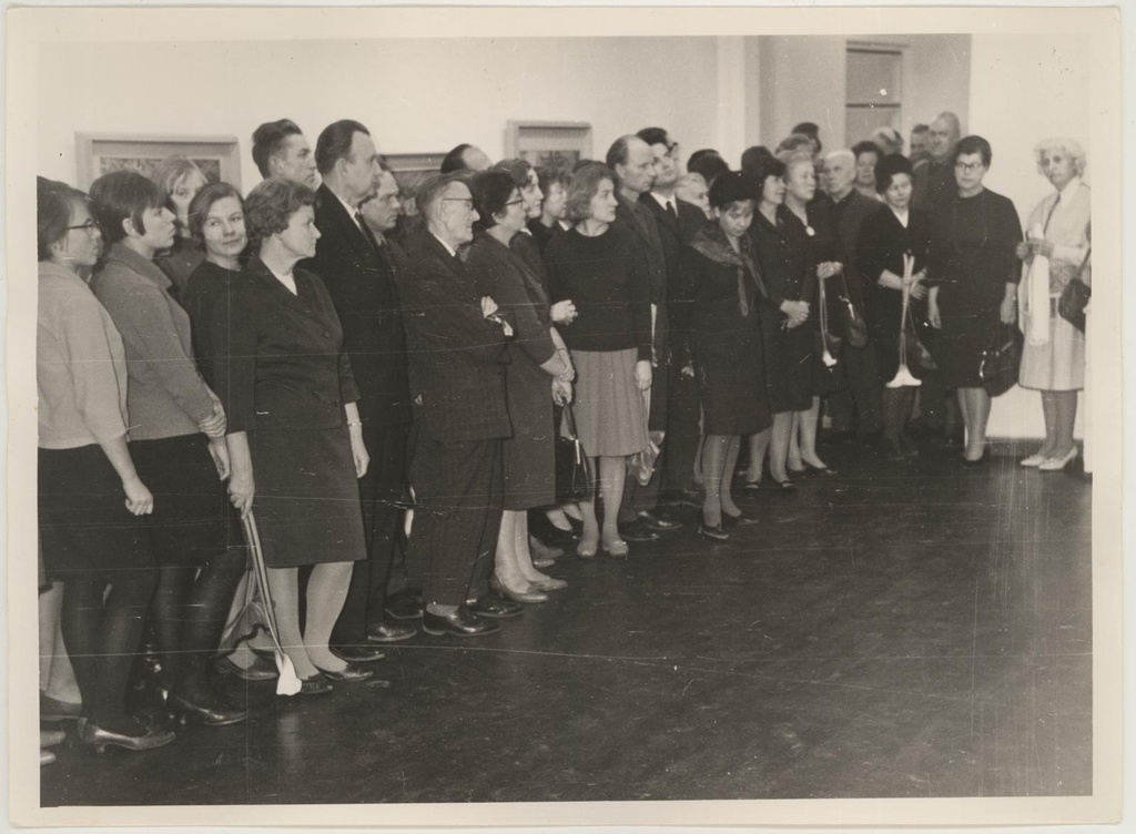 Alfred Kongo teoste näituse avamine 19. nov. 1966.