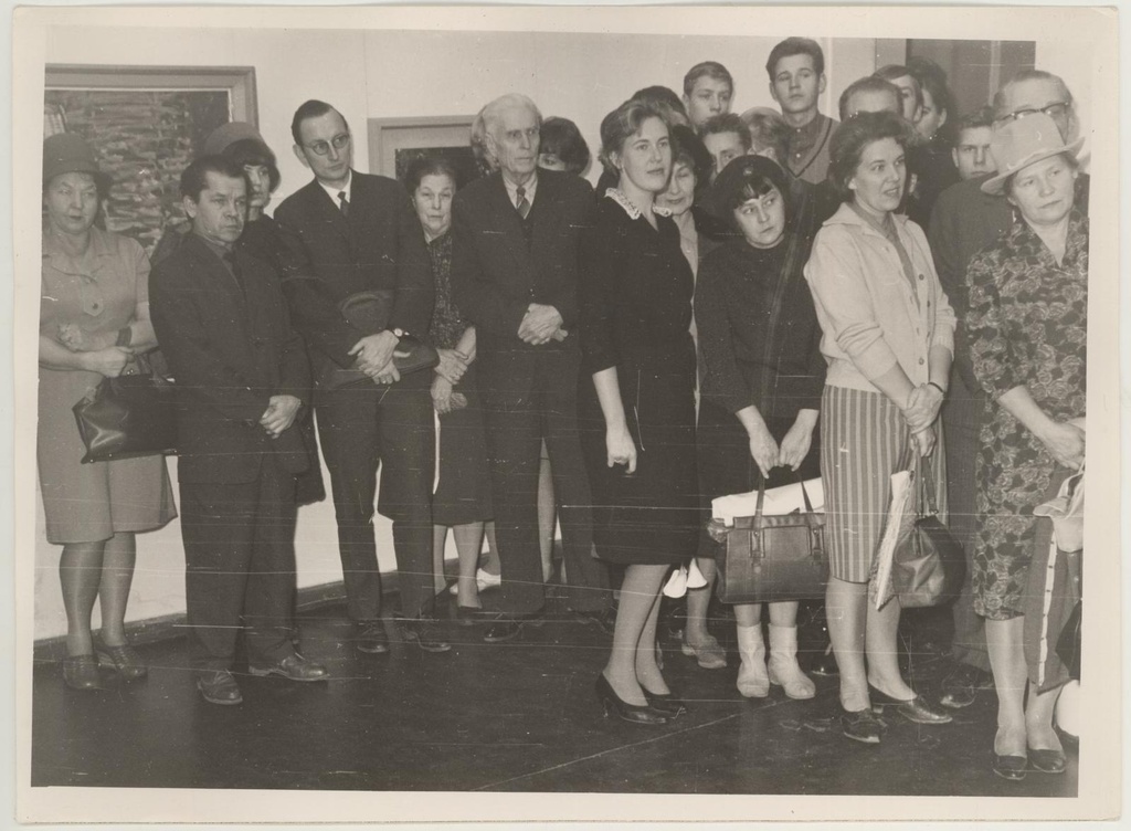 Alfred Kongo teoste näituse avamine 19. nov. 1966.