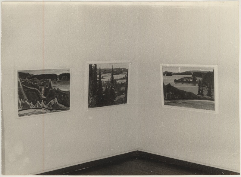 Johannes Uiga maalide näitus 19. dets. 1969. - 25. jaan. 1970. II korrusel.