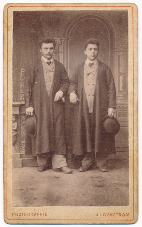 foto, kaks meest, täisportree, 1886, foto J. Livenstroem